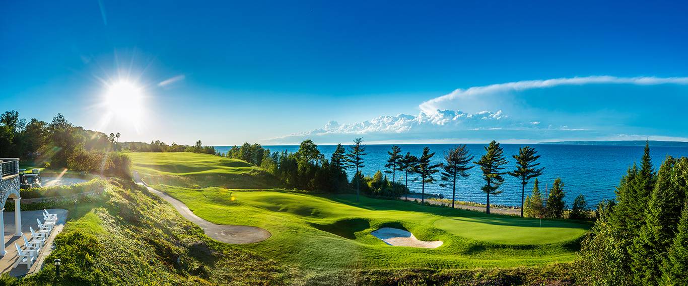 The Quarry course, Lake Michigan