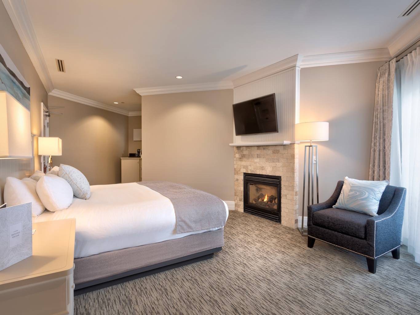 Tower King bedroom, Inn at Bay Harbor