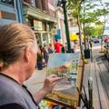 Painter, downtown Petoskey