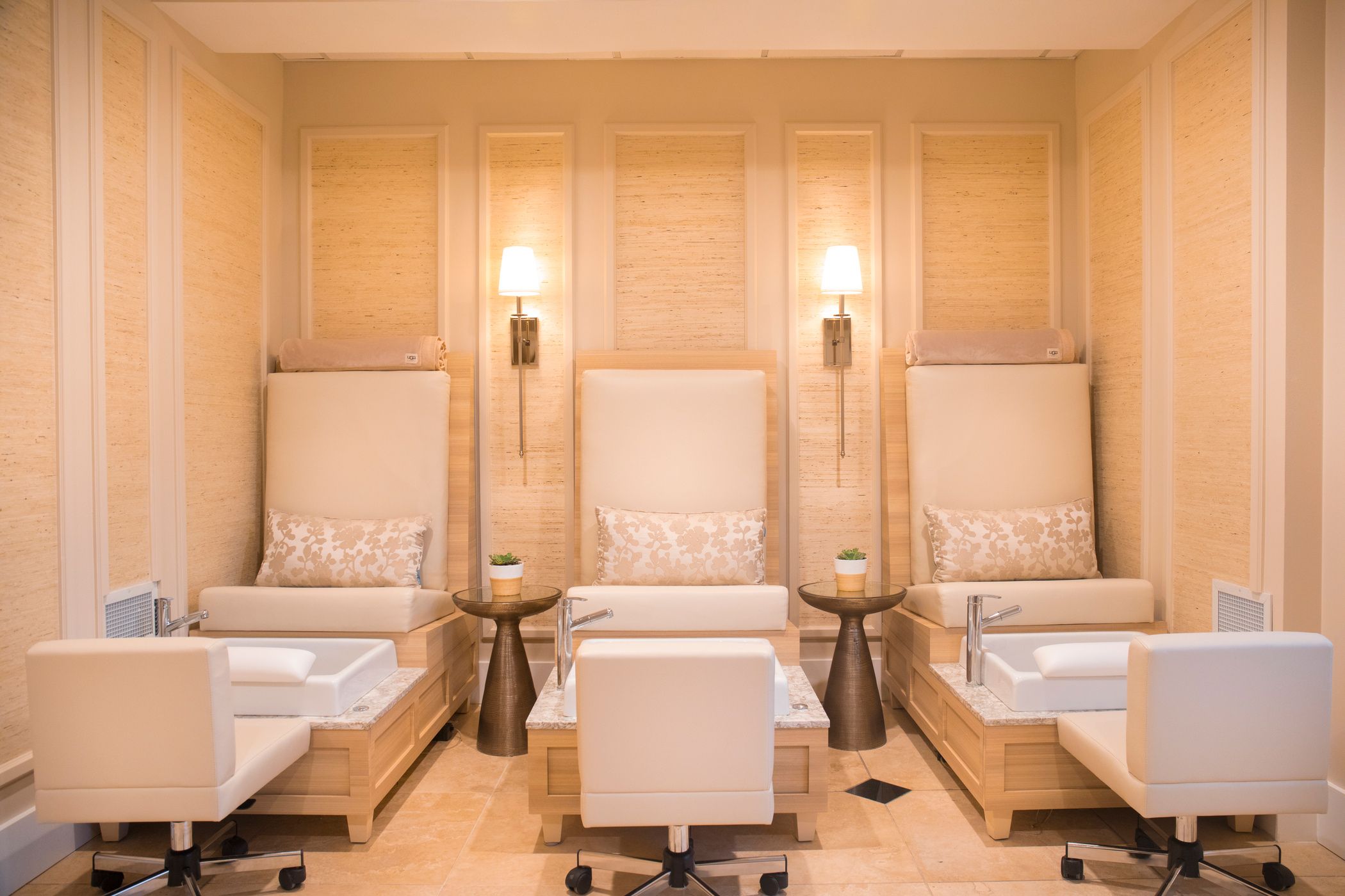 Nail room at The Spa
