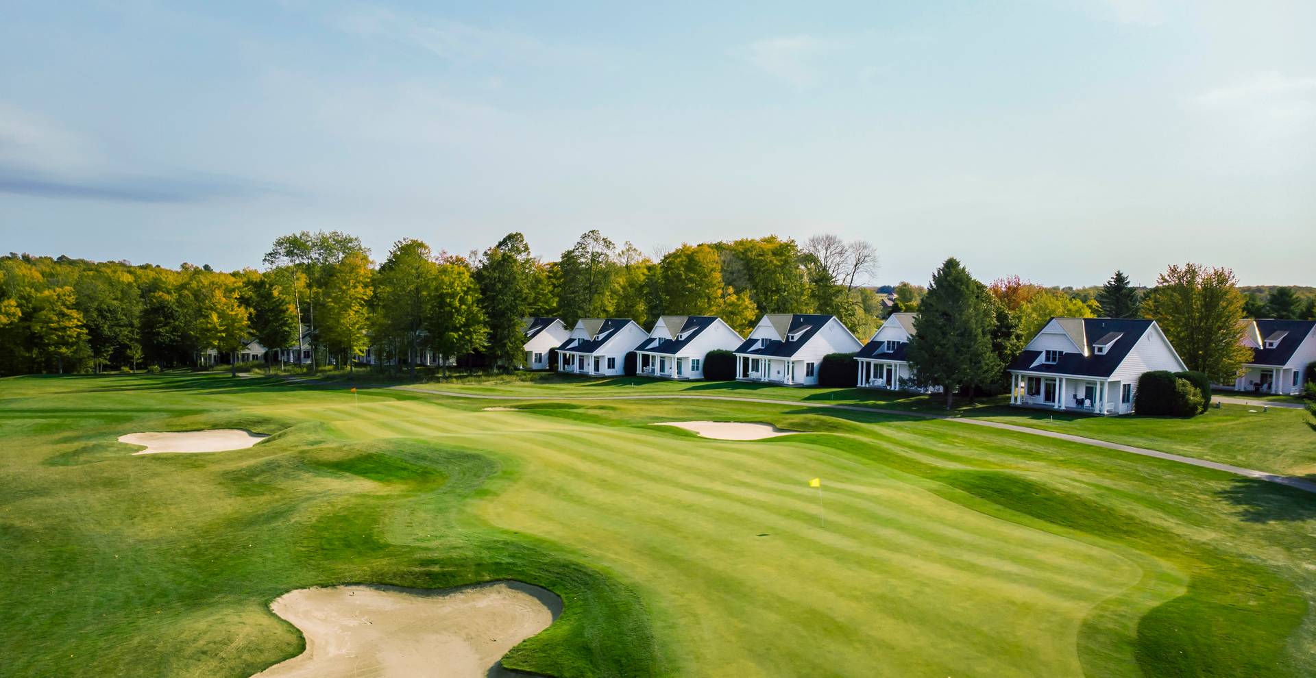 Crooked Tree Golf Club and Cottages, hole detail in springtime