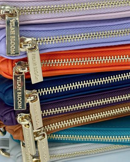 Vilah Bloom bag zippers