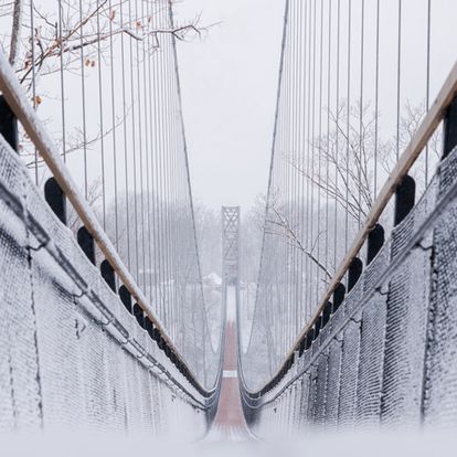 Skybridge detail, winter