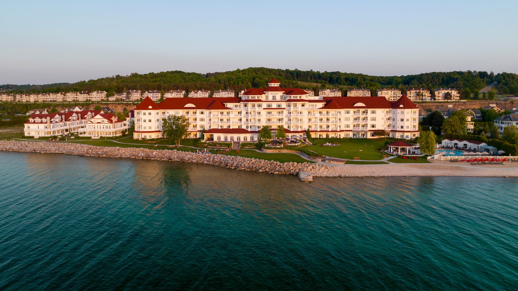 Inn at Bay Harbor, Cottages at Bay Harbor exterior from Lake Michigan