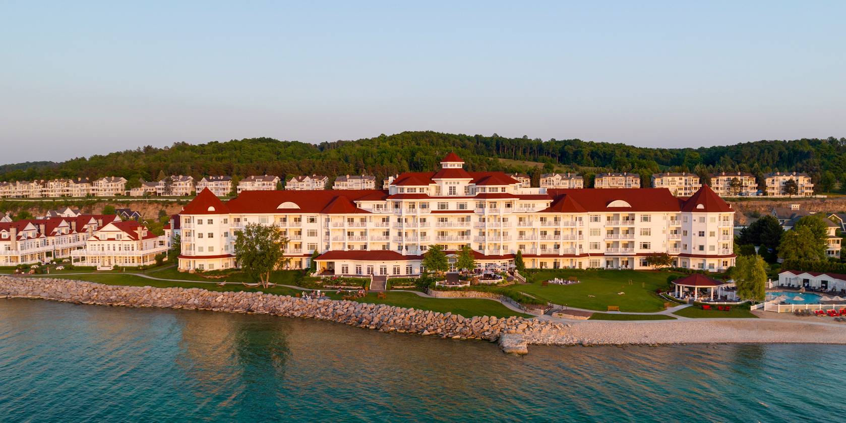 Inn at Bay Harbor, Cottages at Bay Harbor exterior from Lake Michigan