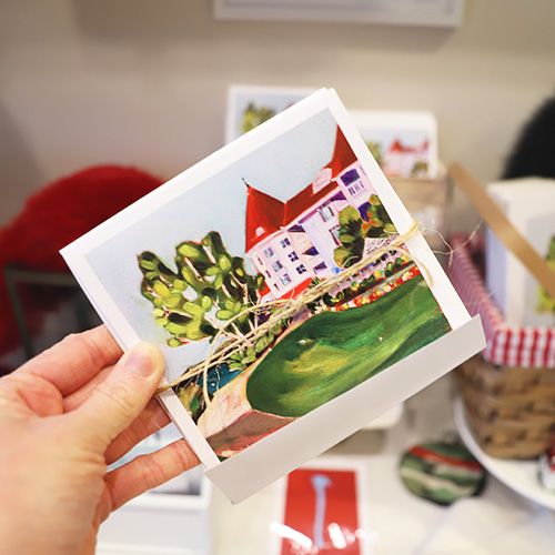 Inn at Bay Harbor painting notecard set by artist Larissa Flynn