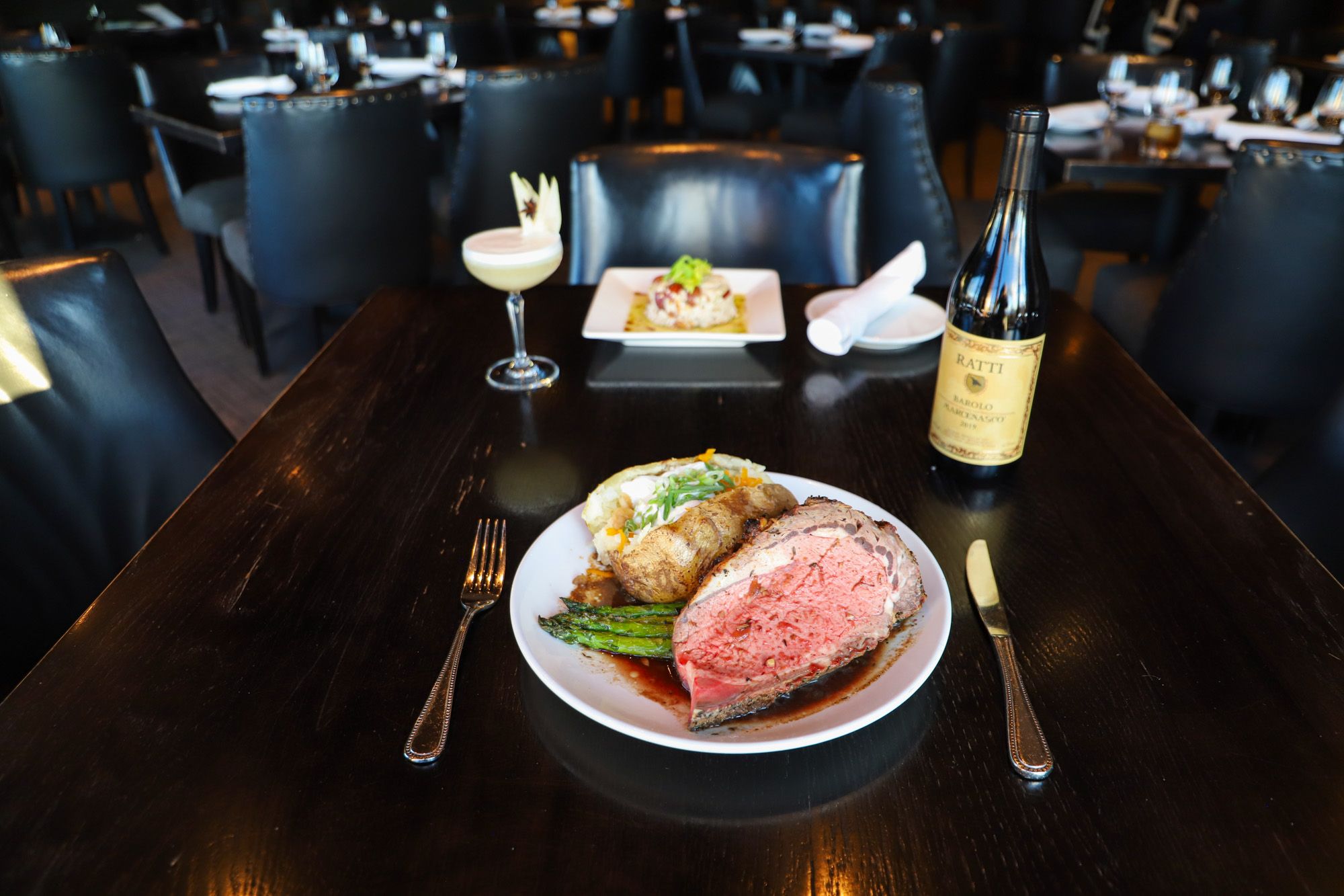 Prime Rib dinner at Vintage Chophouse | Wine Bar
