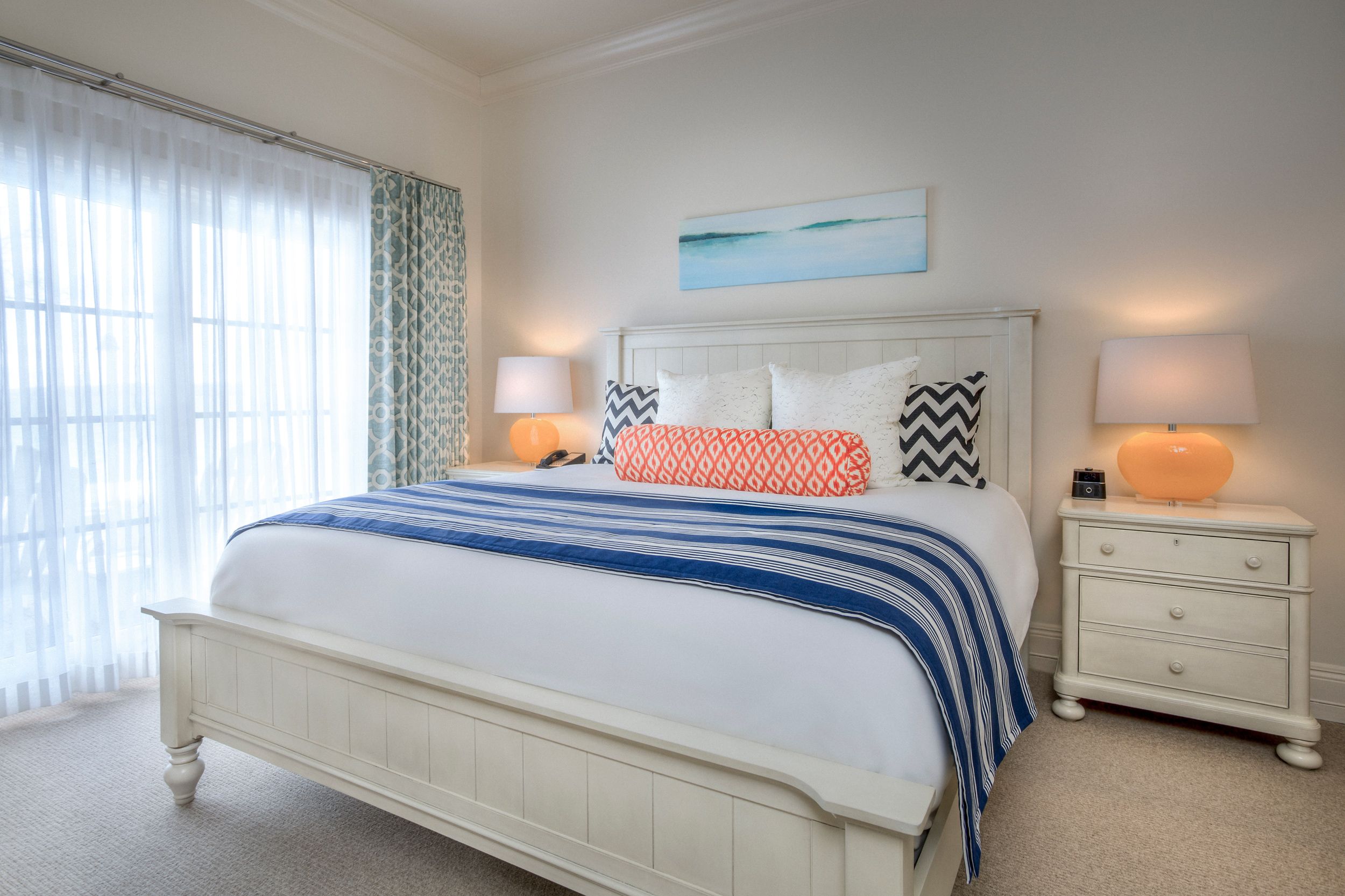 Master Suite, Inn at Bay Harbor, king bedroom and large window
