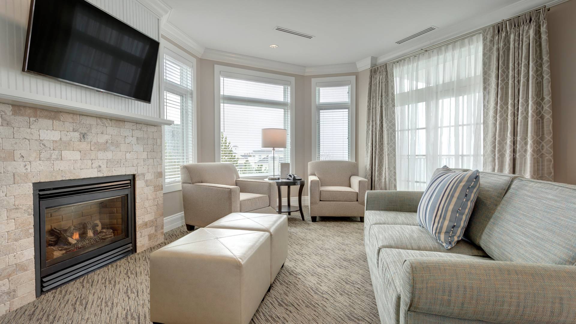 King Suite living overview, Inn at Bay Harbor