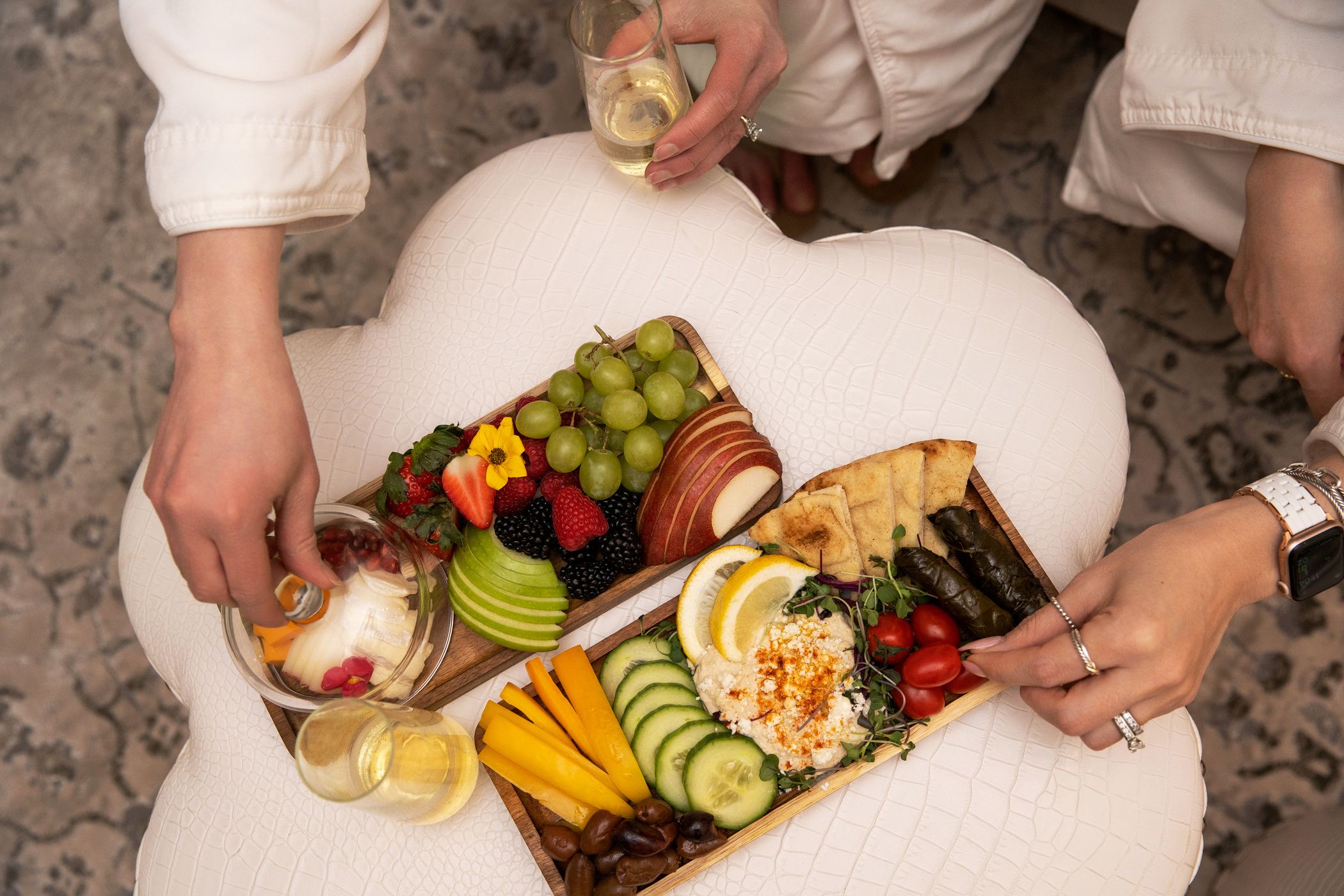 Food and drinks at The Spa