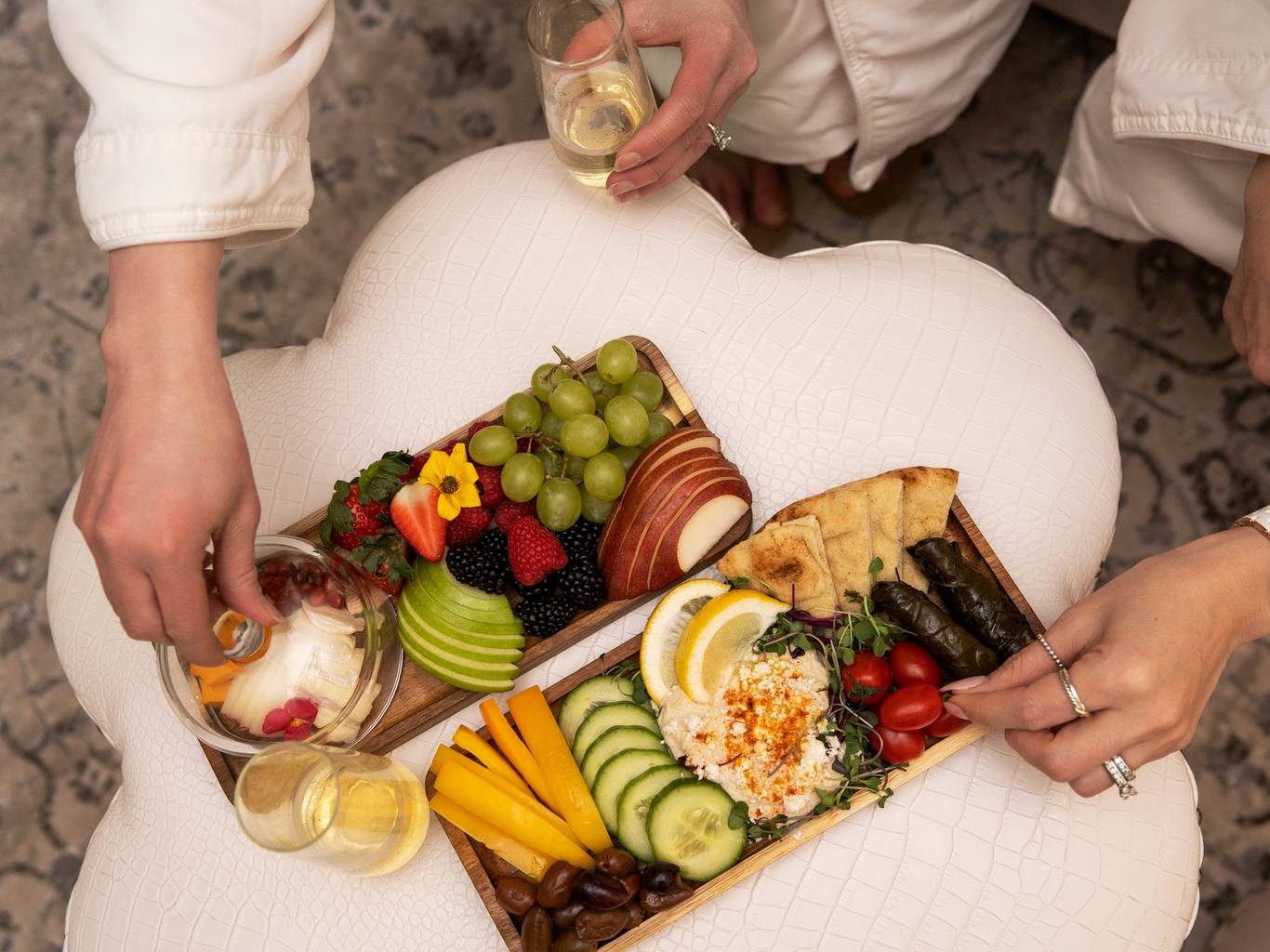 Food and drinks at The Spa
