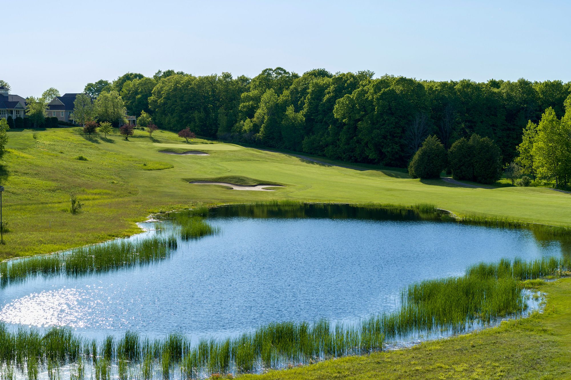 Pond view, Crooked Tree Golf Club
