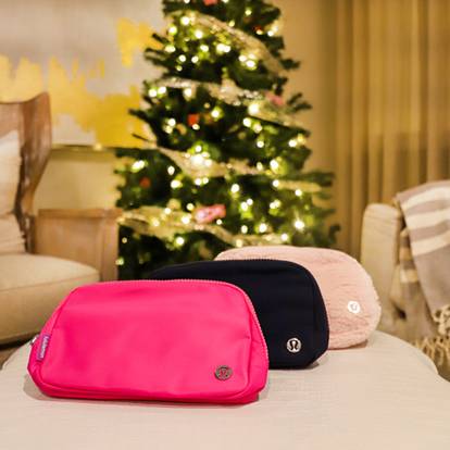 Lululemon belt bags holiday display