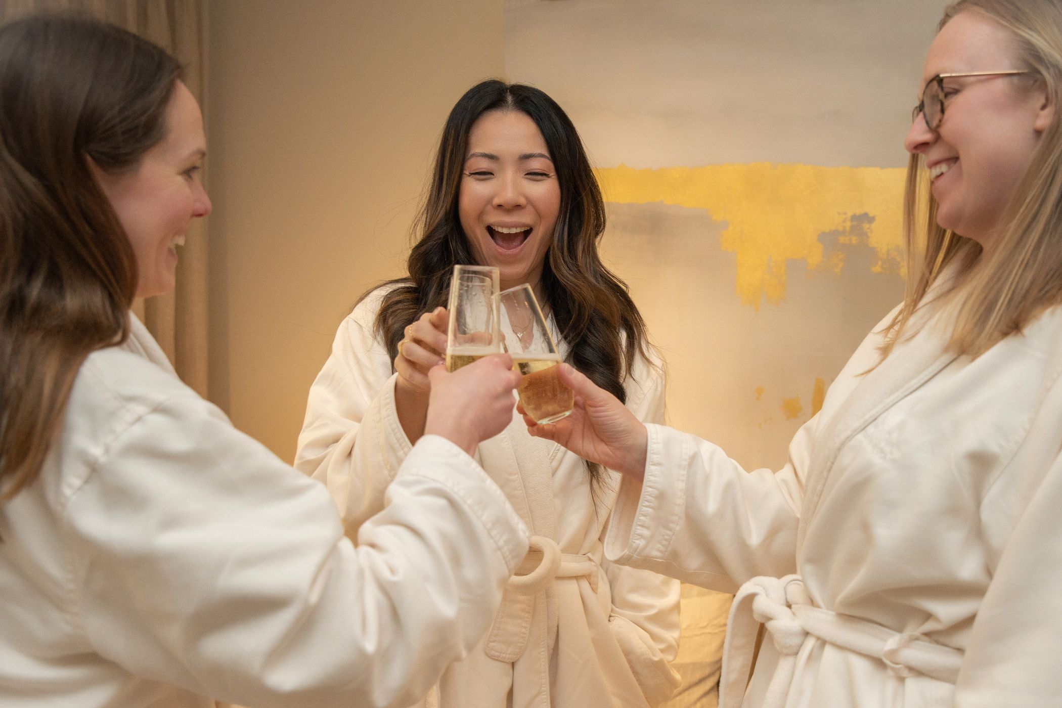 Women toasting at The Spa