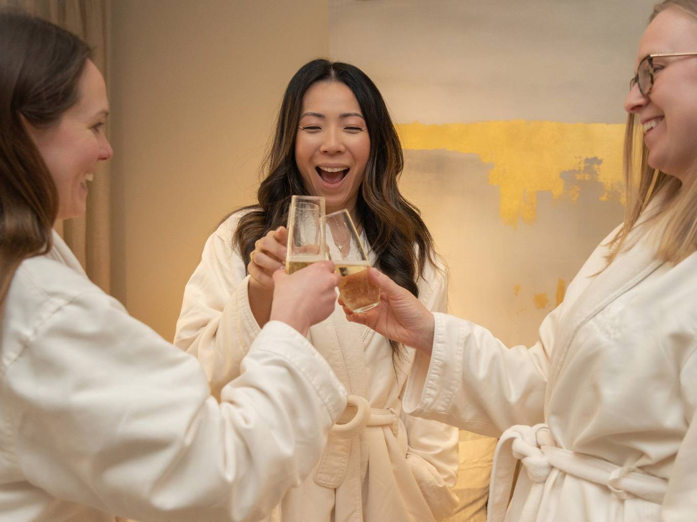 Women toasting at The Spa