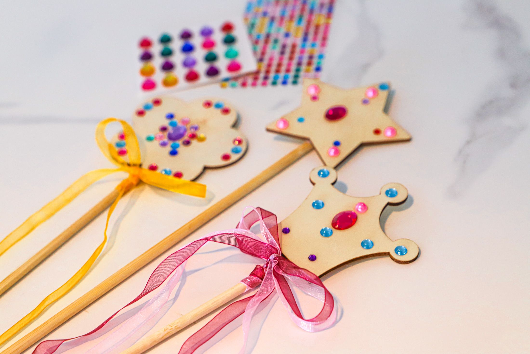 Magic wand making crafts for kids, Princess Gala weekend