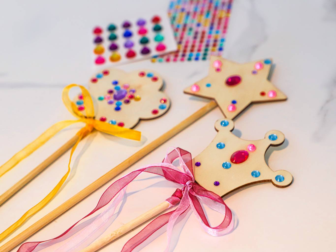 Magic wand making crafts for kids, Princess Gala weekend