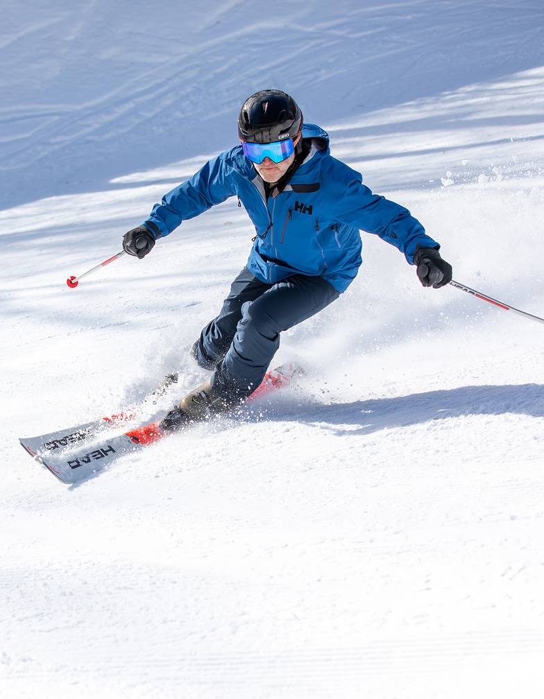 A man skiing