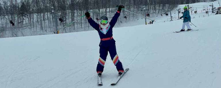 Female skier at The Highlands