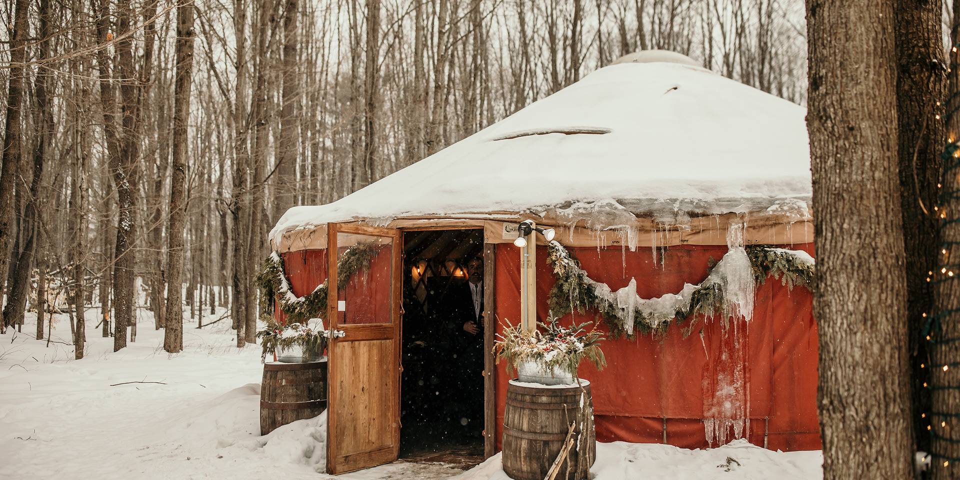 The yurt in winter