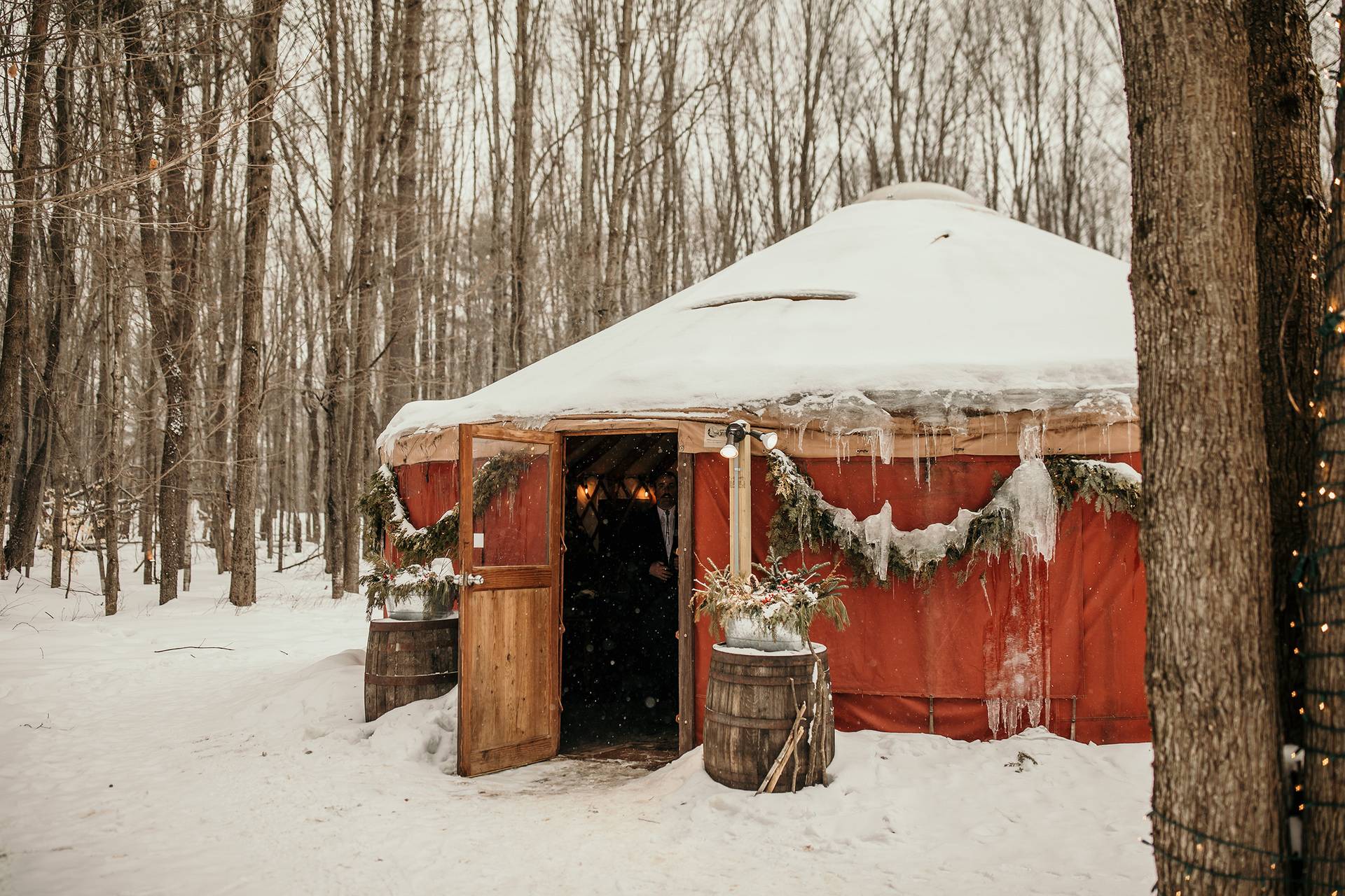 The yurt in winter