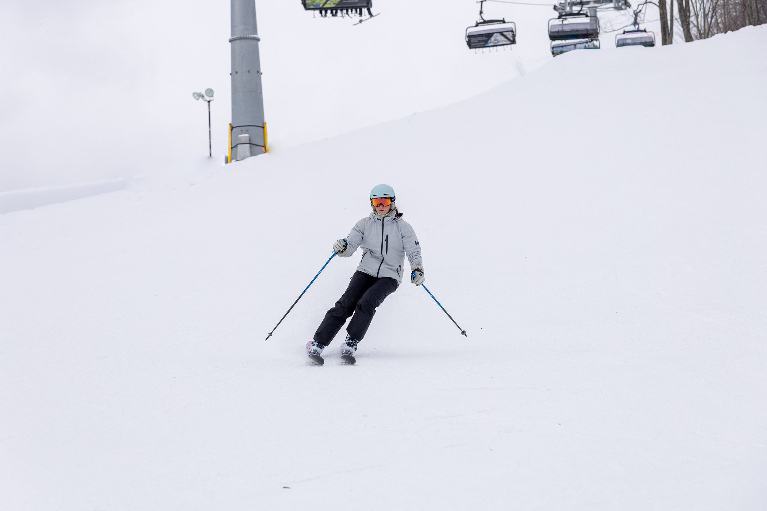 A skier at The Highlands