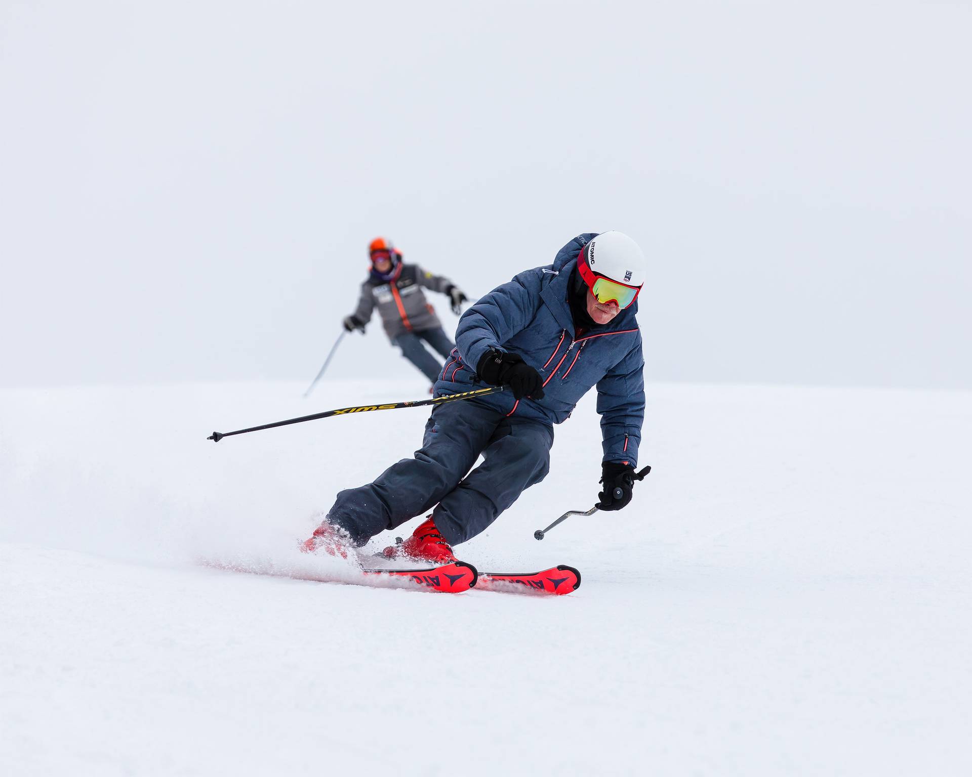 A man skiing
