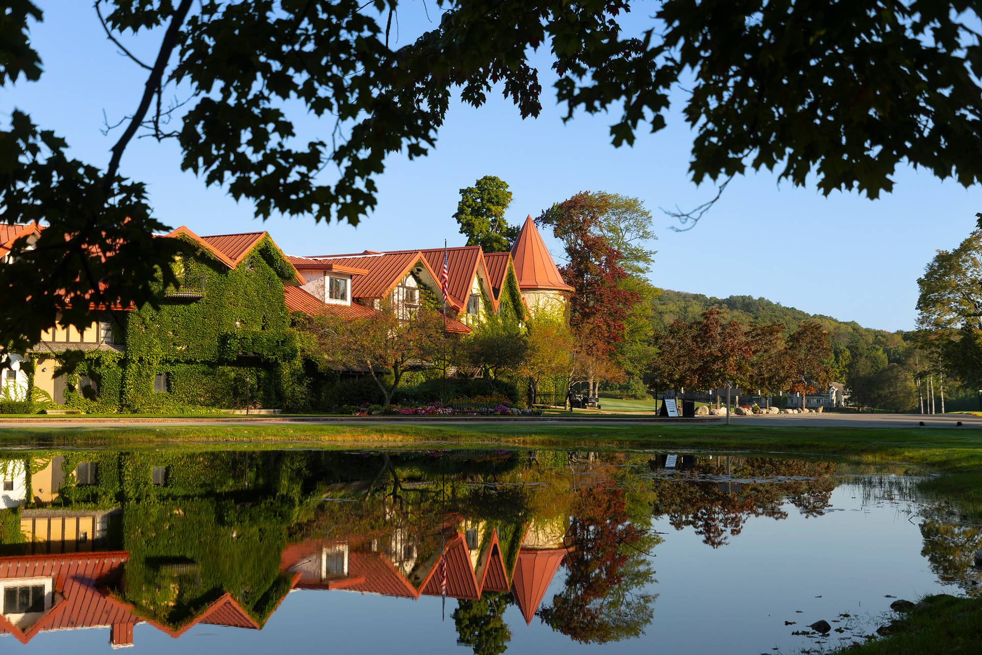 The pond by the Main Lodge