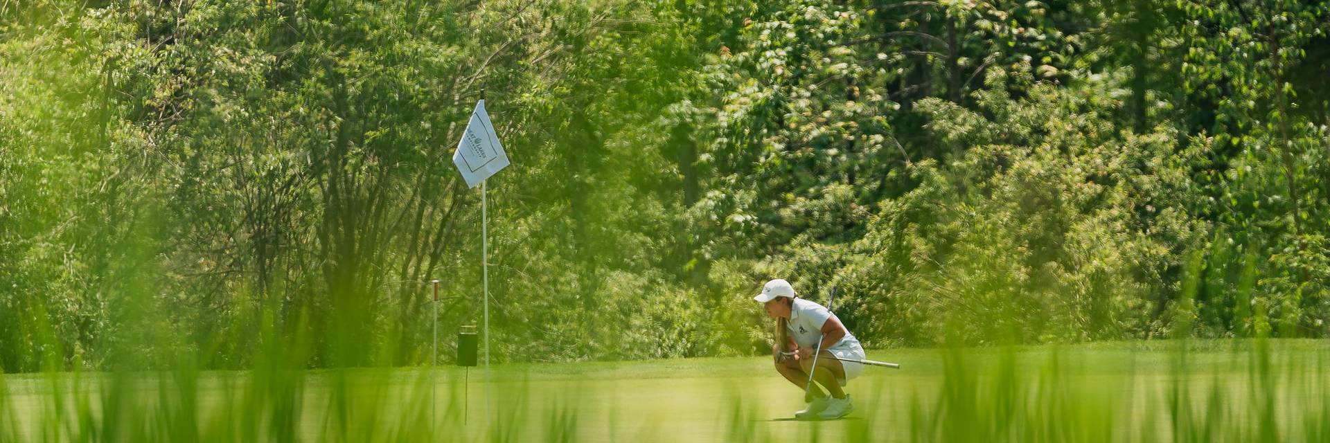 A golfer at The Highlands