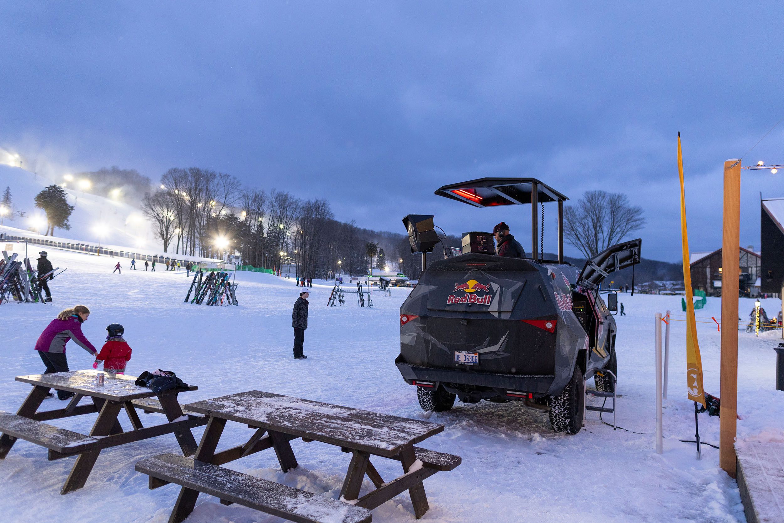 The Highlands at night in winter