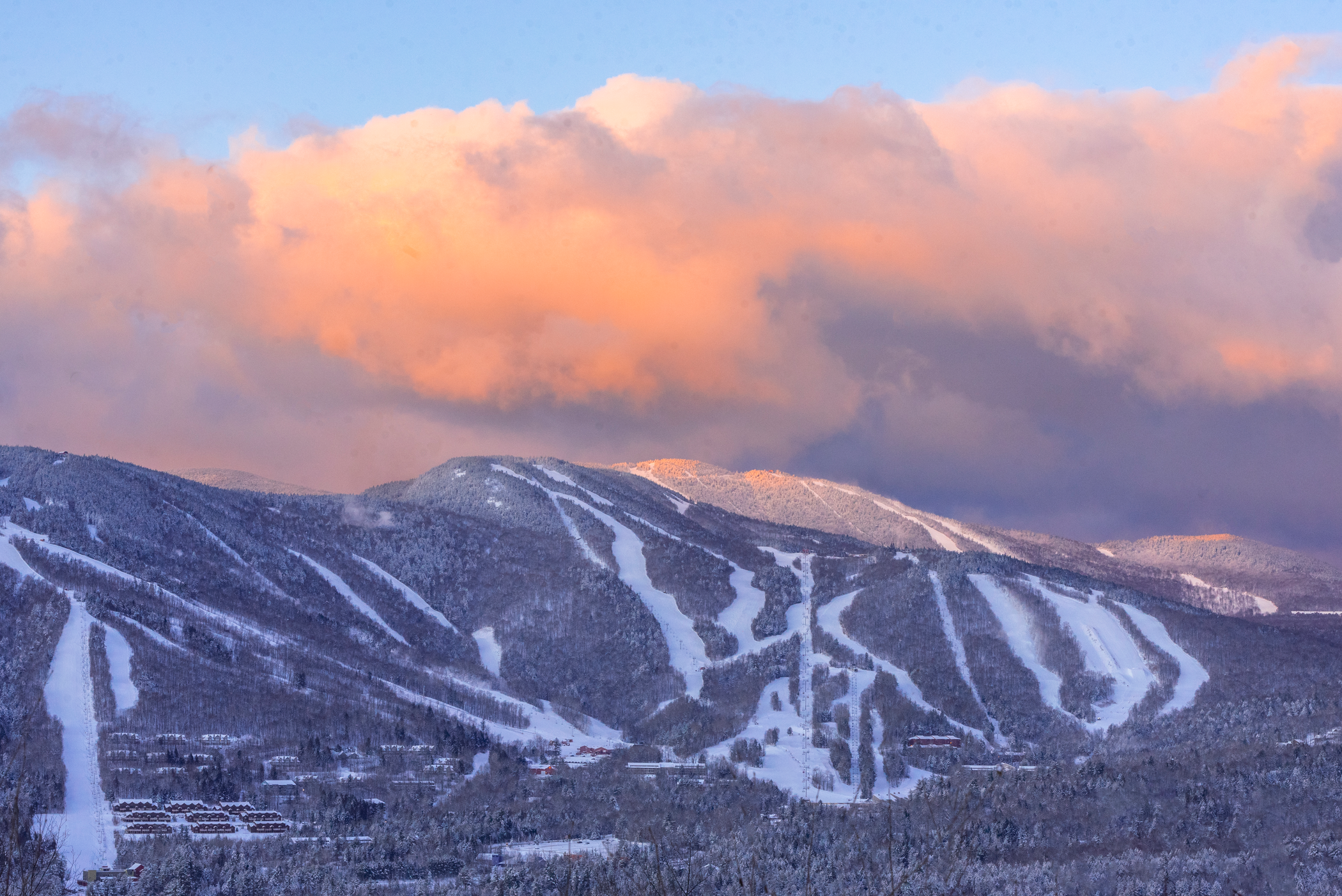 Sunday River trails in winter