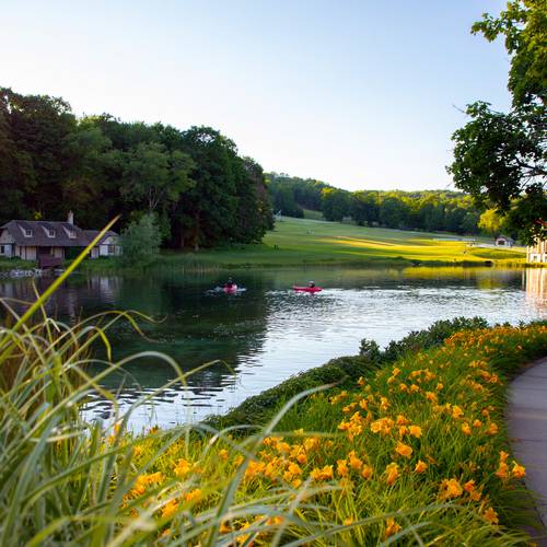 The pond near the Main Lodge