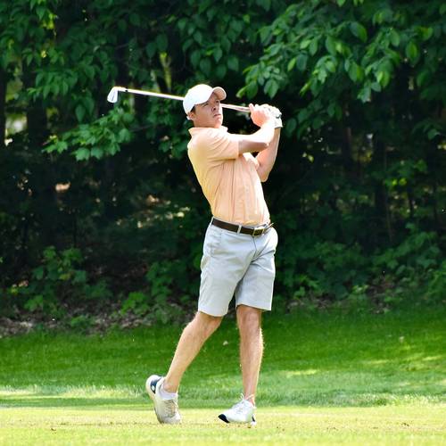 A golfer at The Highlands