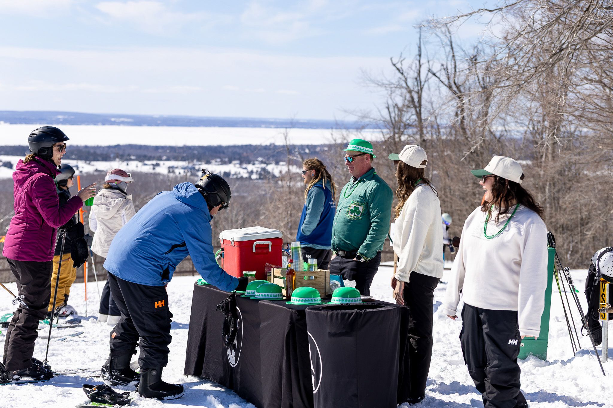 Beer at the top of the hill at The Highlands