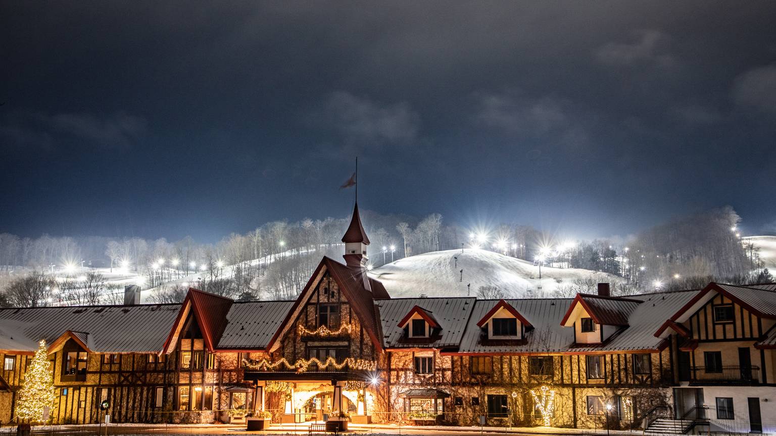 The Highlands at night in winter