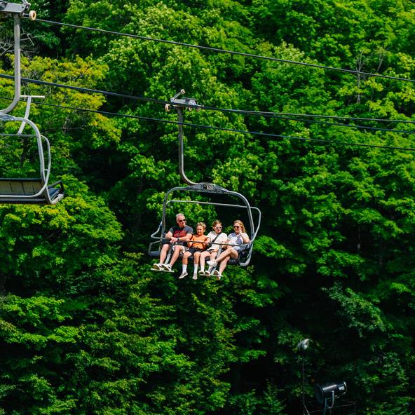 Scenic chairlift rides at The Highlands