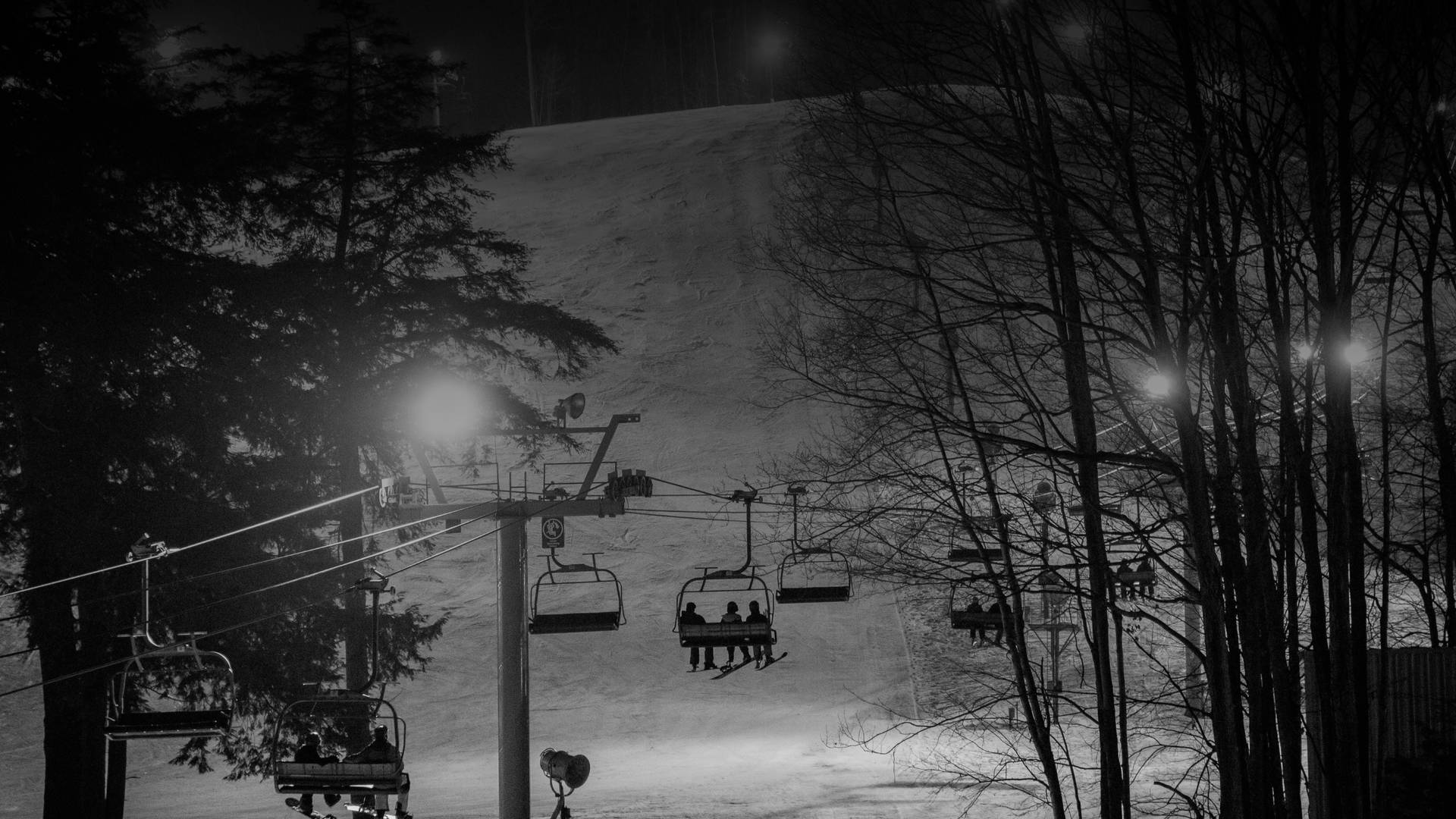 night skiing