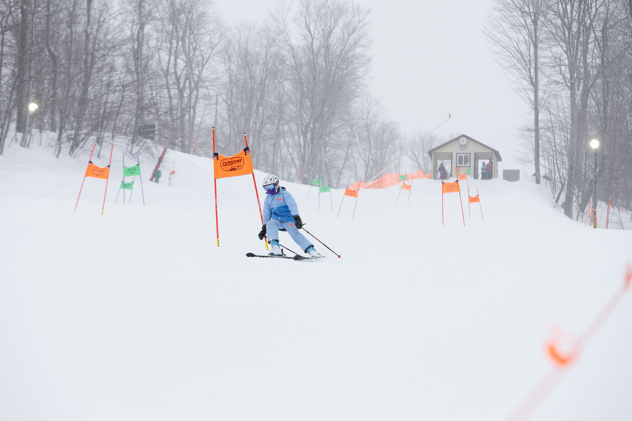 A child on the NASTAR course at The Highlands