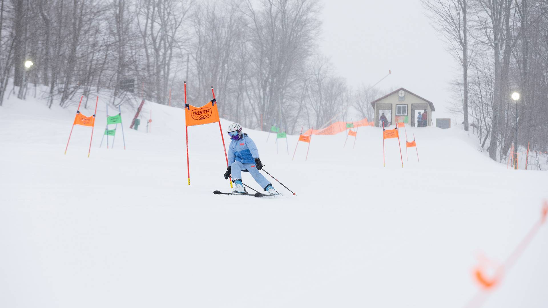 A child on the NASTAR course at The Highlands