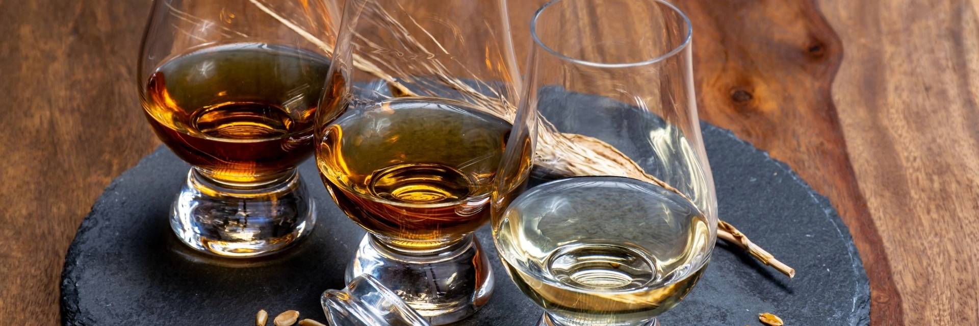 Glasses of scotch