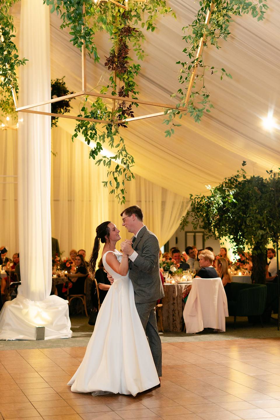 Bride and groom dancing at The Highlands