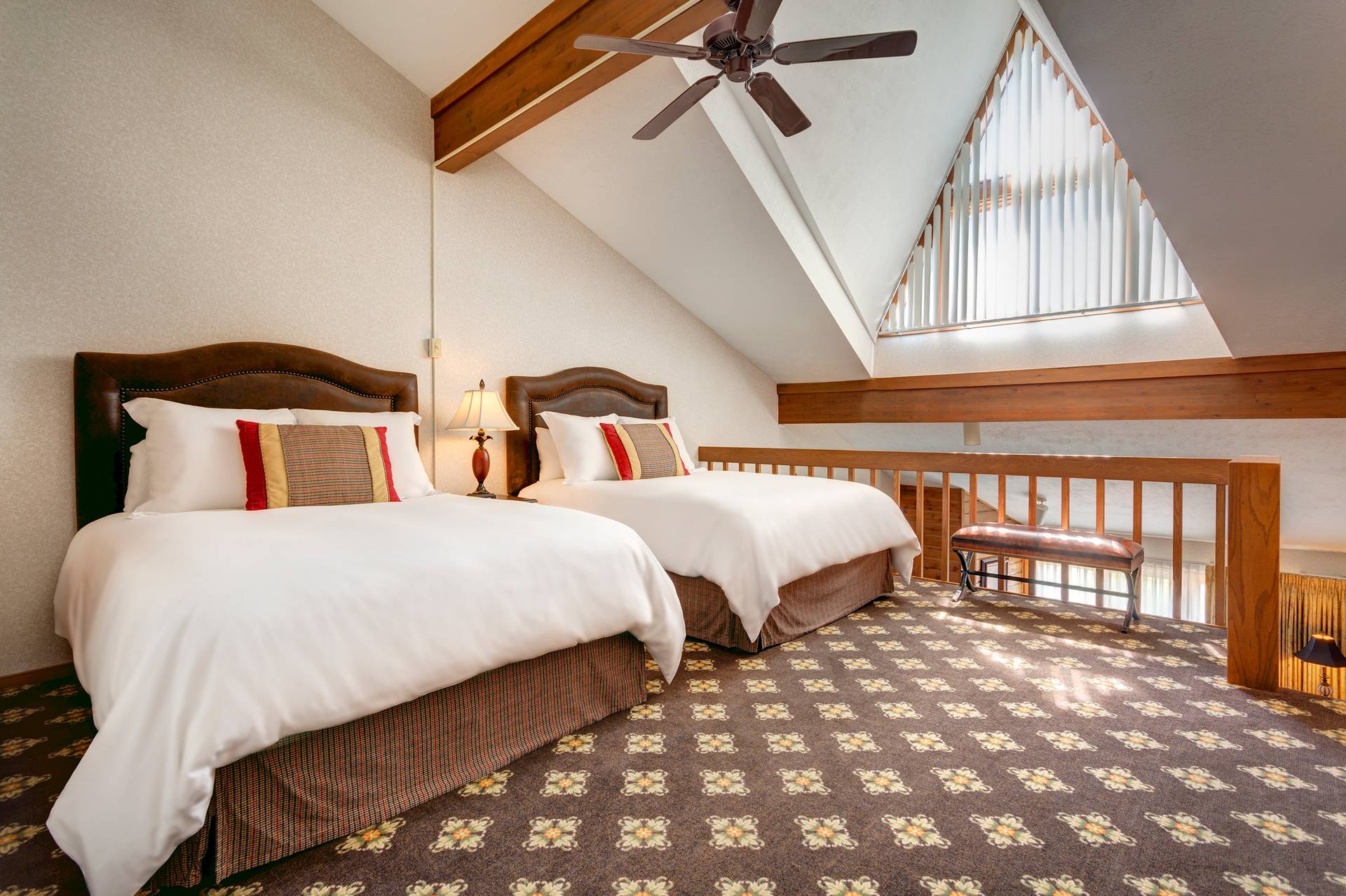 Two queen loft bedroom