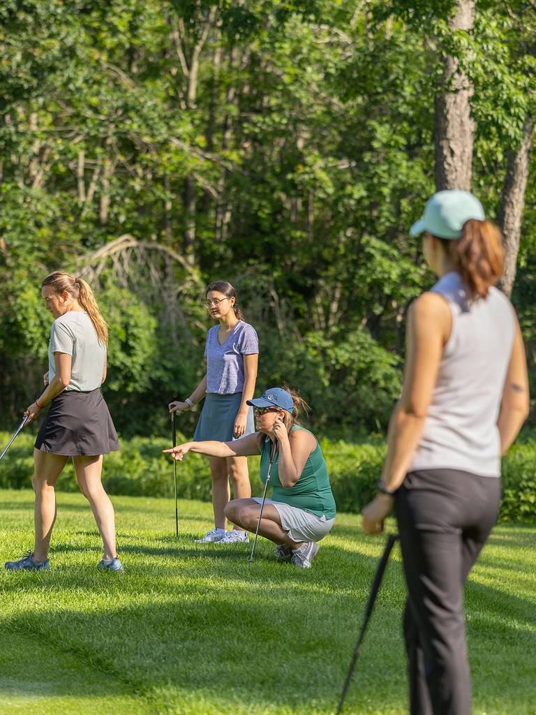 A group of golfers