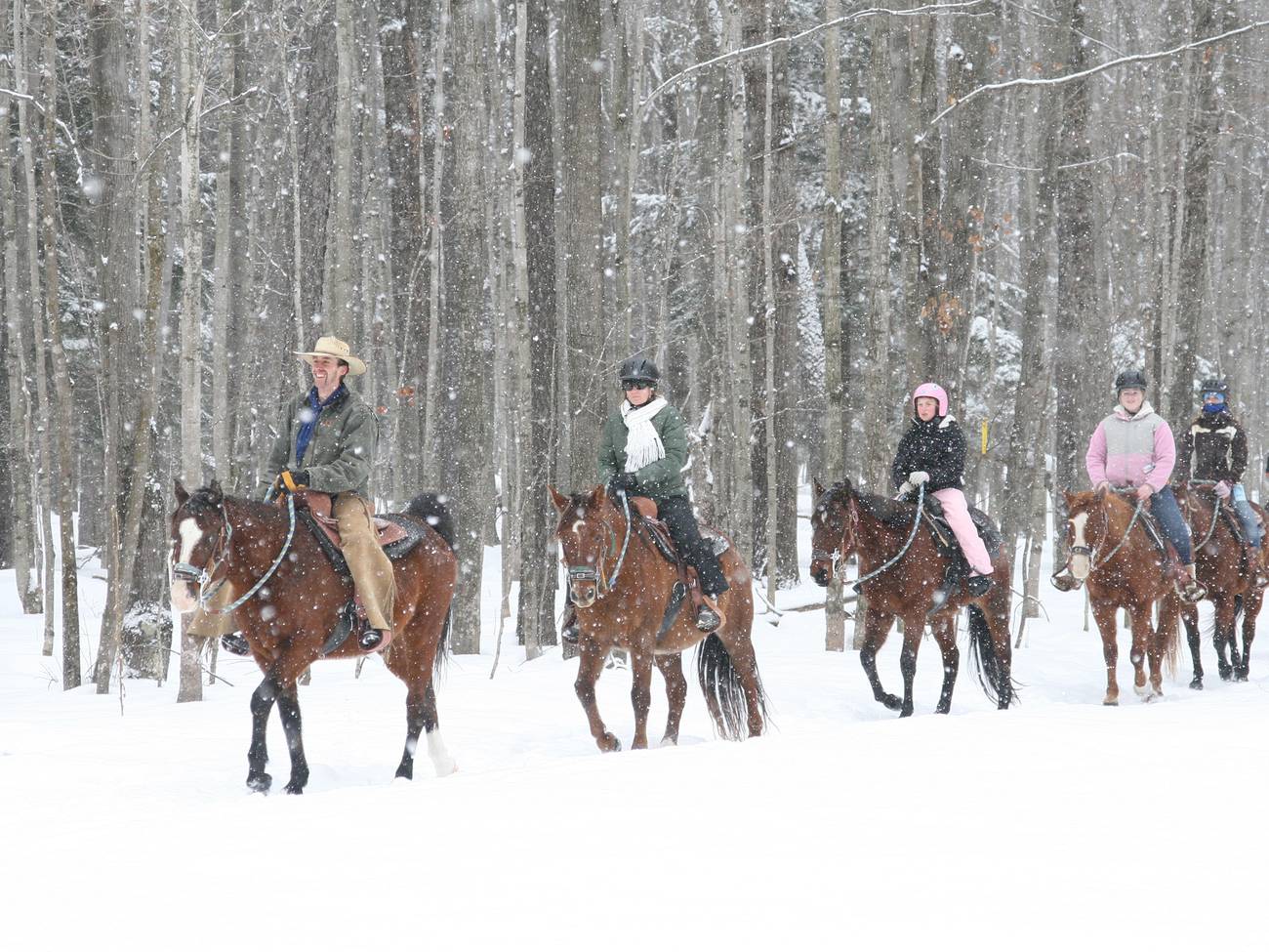 Horseback trail rides at The Highlands