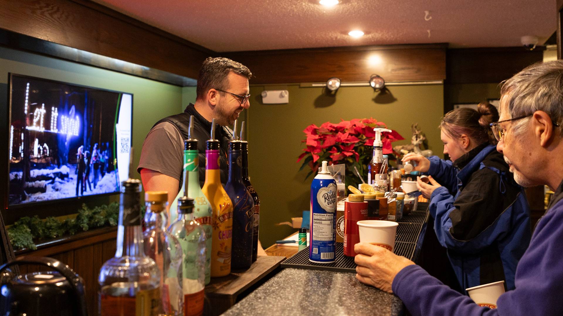 Bourbon bar in the Main Lodge Lobby