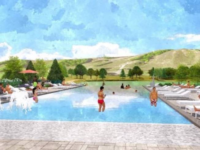 A rendering of the pool complex