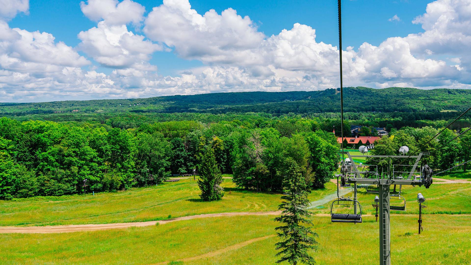Scenic chairlift ride at The Highlands