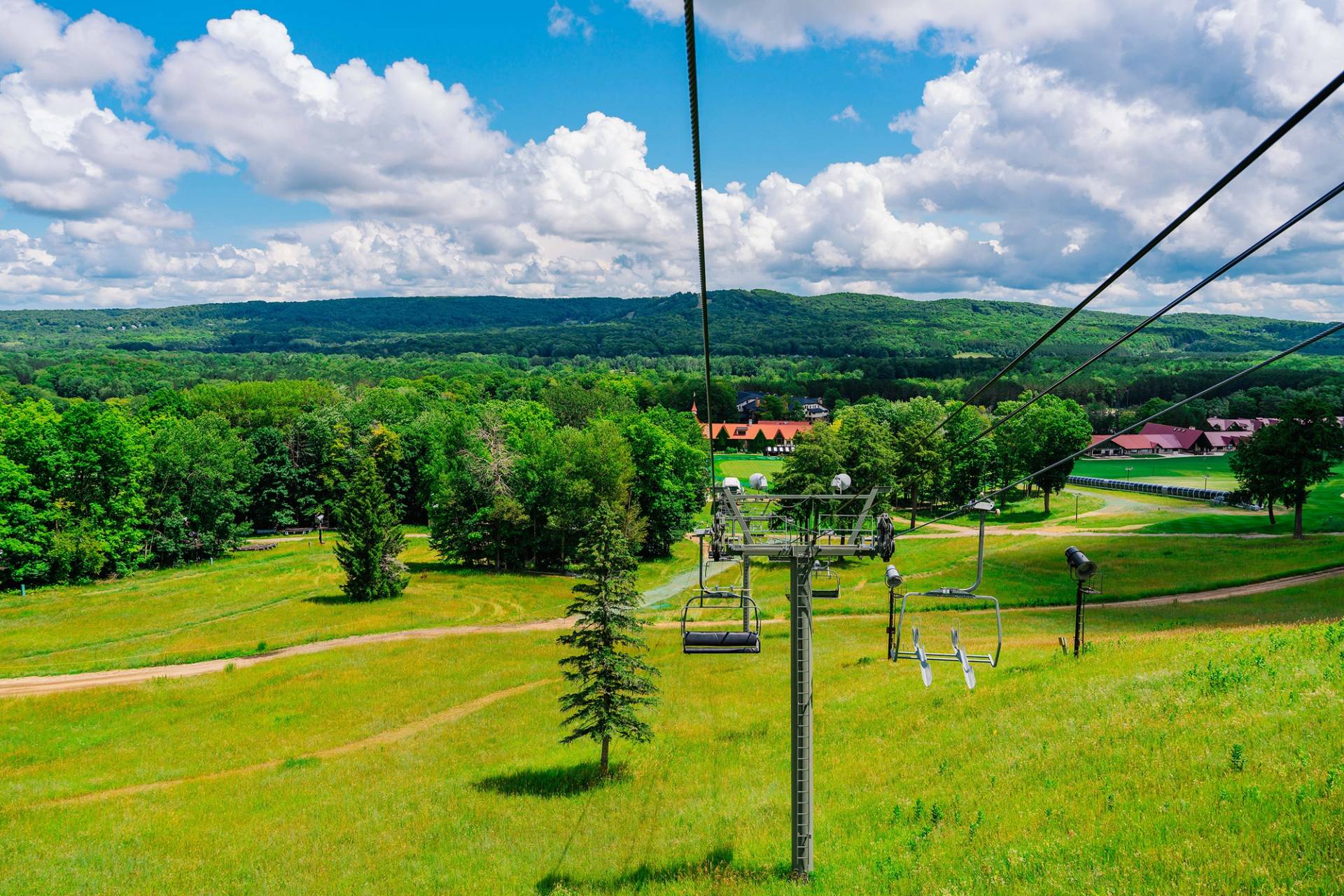Scenic chairlift ride at The Highlands