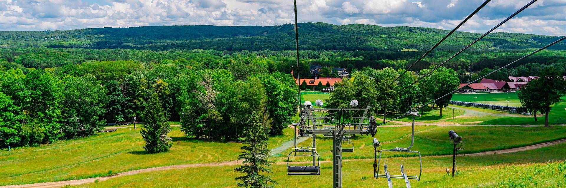 Scenic chairlift ride at The Highlands