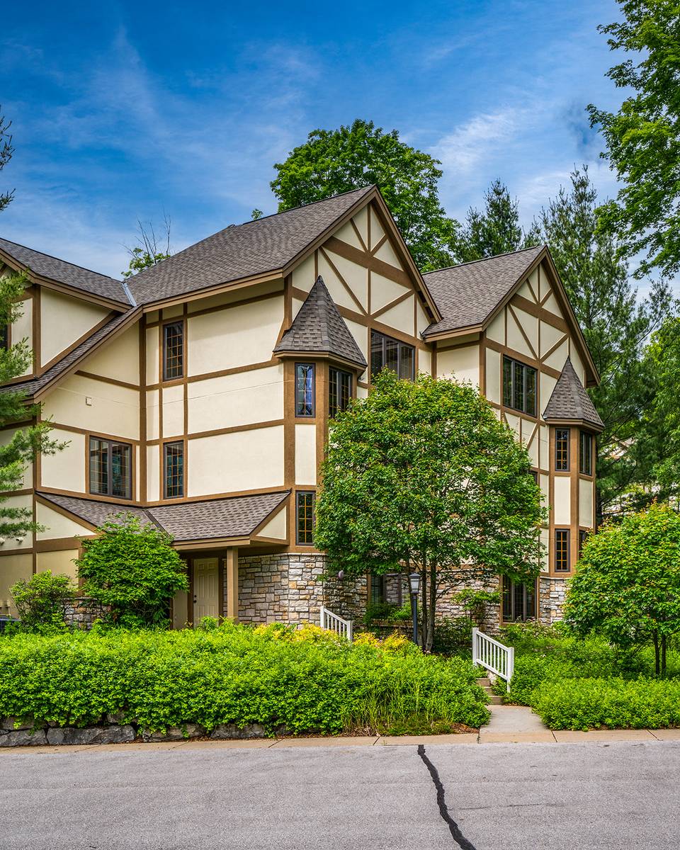 Alpine Village Exterior in Summer at The Highlands